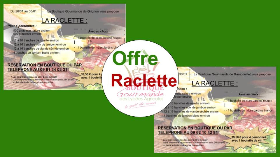 Offre raclette